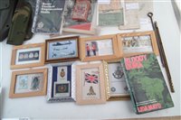 Lot 339 - Assorted military items, silk postcards 1916-1918, assorted ephemera