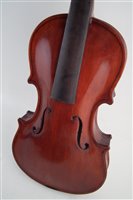 Lot 23 - Bowl back mandolin and a viola