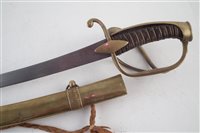 Lot 172 - Early 20th century French child's cavalry sword.