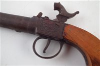 Lot 32 - 19th century Boxlock pocket pistol.