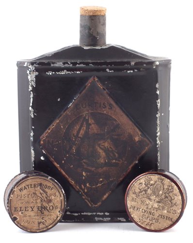 Lot 117 - Two 19th century Percussion cap tins, and a Curtis's gunpowder tin