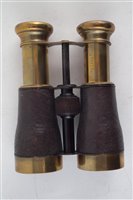Lot 106 - Boer War period "Scouts Long Range Binoculars" field glasses.