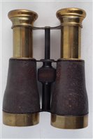Lot 106 - Boer War period "Scouts Long Range Binoculars" field glasses.