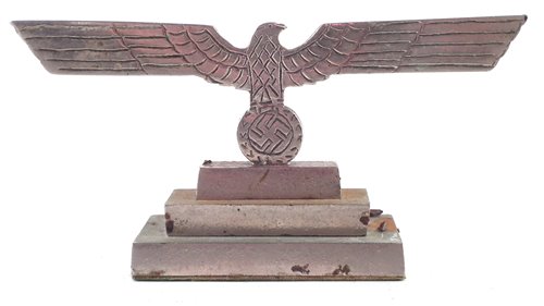 Lot 258 - Third Reich Eagle and Swastika desk ornament.