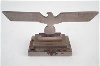 Lot 258 - Third Reich Eagle and Swastika desk ornament.
