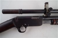 Lot 49 - BSA pump action .22lr rifle,  with Parker Hale Target Scope.