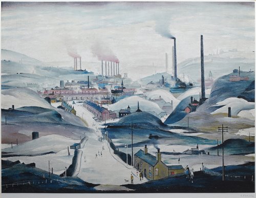 Lot 188 - After L. S. Lowry, "Industrial Panorama", signed print.