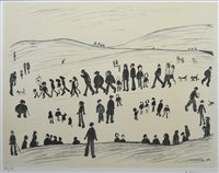 Lot 180 - L. S. Lowry, "Sunday Afternoon", signed lithograph.