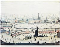 Lot 192 - After L. S. Lowry, "The Pond", signed print.