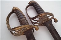 Lot 157 - Two Victorian 1822 pattern officer's swords