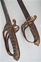 Lot 157 - Two Victorian 1822 pattern officer's swords