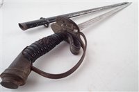 Lot 151 - Prussian WW1 era 1889 pattern officer's sword and scabbard