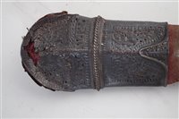 Lot 212 - Indian sword Gauntlet sword or Pata 'Tanjore Katar' and scabbard