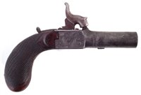 Lot 21 - Percussion muff pistol by Peacock London
