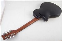 Lot 38 - Steel string Ovation design bowl back guitar with soft case