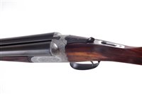 Lot 63 - Westley Richards drop lock side by side shotgun with single trigger serial number 16812