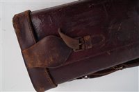 Lot 337 - Leather 'Leg of Mutton' shotgun case