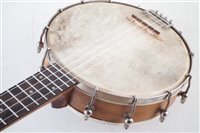 Lot 148 - Ukulele banjo, bearing Oscar Schmidt label to head