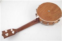 Lot 148 - Ukulele banjo, bearing Oscar Schmidt label to head
