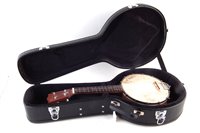 Lot 148 - Ukulele banjo, bearing Oscar Schmidt label to head