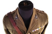 Lot 247 - British Army tunic, cap and Sam Browne for Captain Douglas Foxley Foxwell