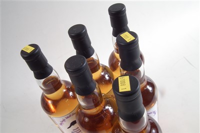 Lot 142 - Bowmore 25 year Single Malt Whisky bottled by Whisky broker, six bottles.