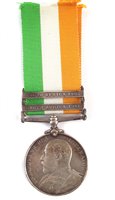 Lot 302 - Kings South Africa medal with two bars