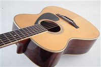 Lot 119 - Yamaha LS6 acoustic guitar, with rosewood back and sides, with soft case.