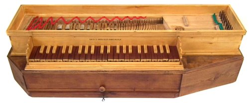 Lot 5 - Modern fretted Clavichord by David Owen