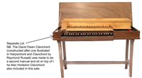 Lot 5 - Modern fretted Clavichord by David Owen