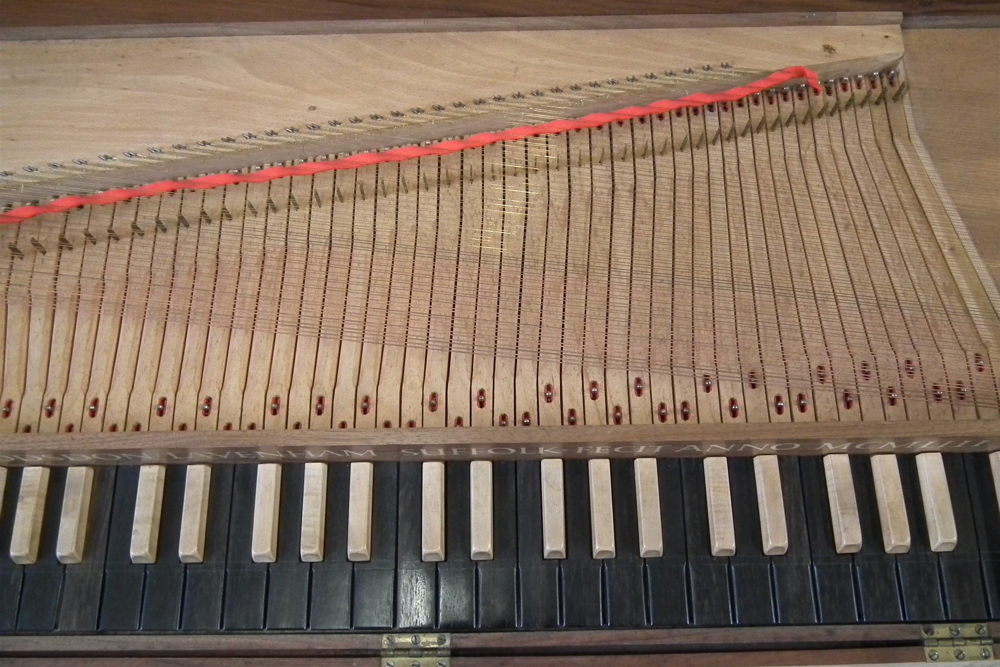 Lot 1 - Modern unfretted Clavichord by Alec Hodsdon