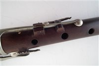 Lot 44 - Eight keyed flute by Metzler and Co.