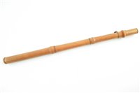 Lot 42 - Single key boxwood flute