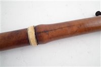 Lot 38 - Boxwood and ivory flute by Cahusac 41 Hay Market London