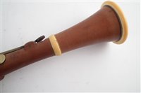 Lot 27 - Boxwood and ivory clarinet by Bilton 93 Westminster Bridge Road