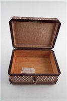 Lot 8 - 19th century French walnut and bone inlaid box.