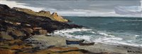 Lot 223 - Donald McIntyre, "Anglesey Coast", oil.