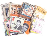 Lot 89 - Large collection of popular sheet music from 1920's to 1980's