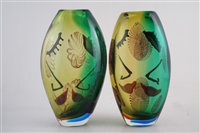 Lot 199 - Two Murano face vases