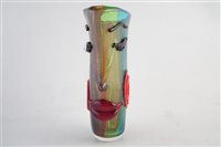 Lot 200 - Murano glass face vase