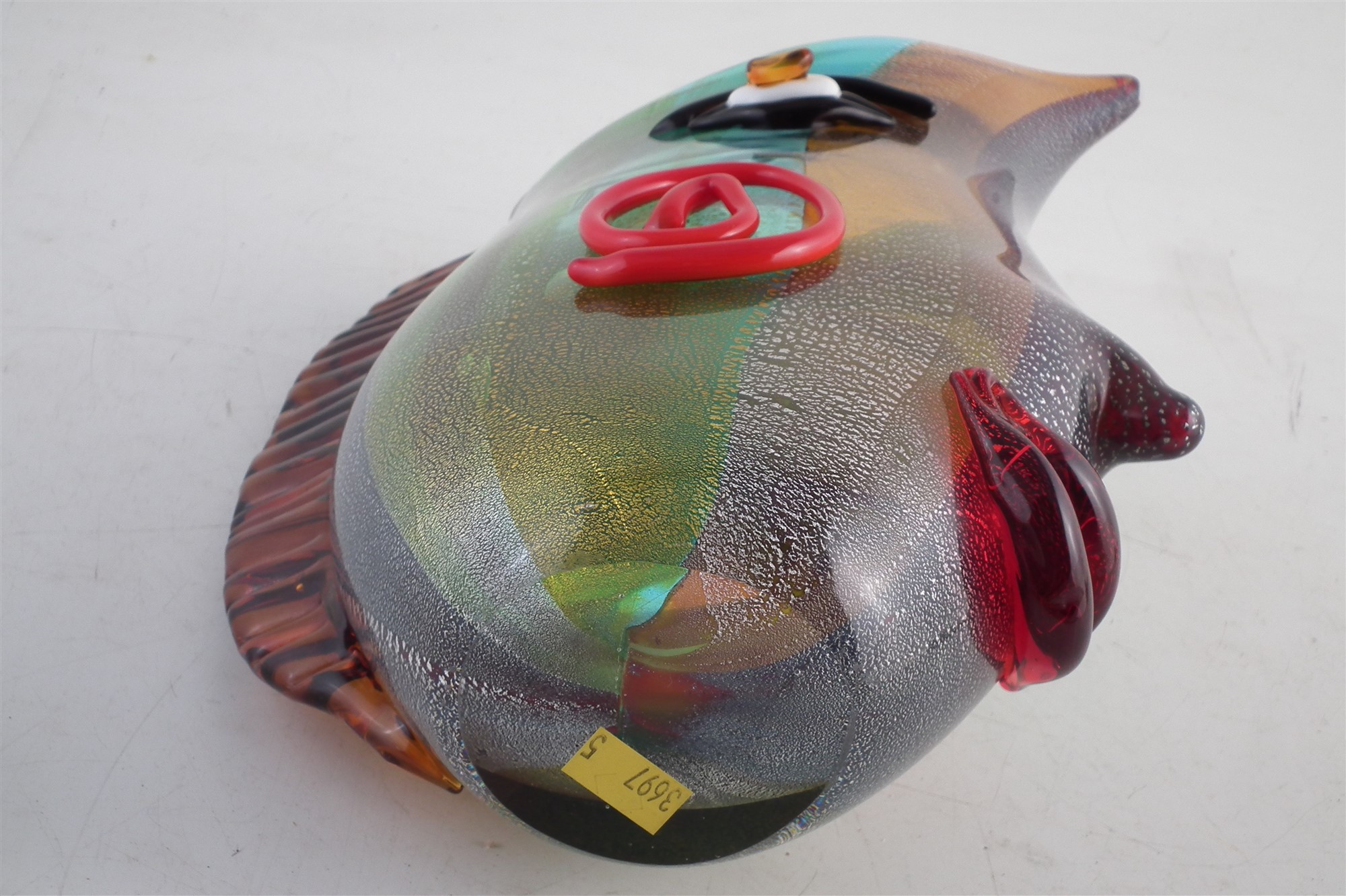 Lot 201 Murano glass face vase