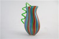 Lot 203 - Murano glass face vase