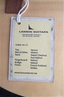 Lot 121 - Duncan Lannin steel string acoustic guitar no.21 with hardcase