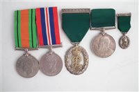 Lot 307 - Uniform and medals for Major J.R. Thomas and a WW2 uniform and medals for his son J.R. Thomas Jnr.