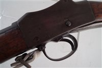 Lot 36 - Martini Henry MkIV 577/450 rifle dated 1887 with white leather sling