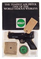 Lot 76 - Webley Tempest .22 air pistol with box
