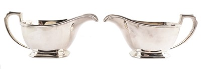 Lot 26 - Pair of Harrods silver sauce boats