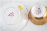 Lot 251 - Royal Worcester cup and saucer signed W.H. Austin
