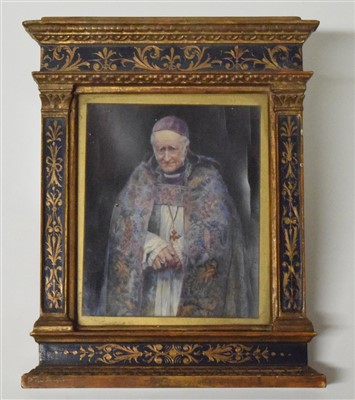 Lot 309 - Miniature portrait of a priest.
