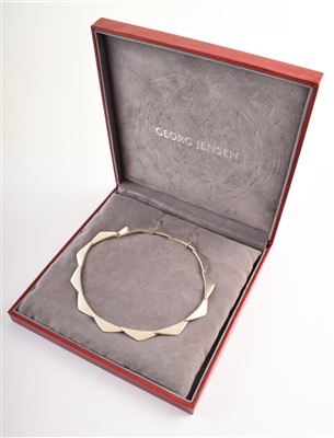 Lot 54 - Georg Jensen 'Peak' silver necklace by Bent Gabrielsen